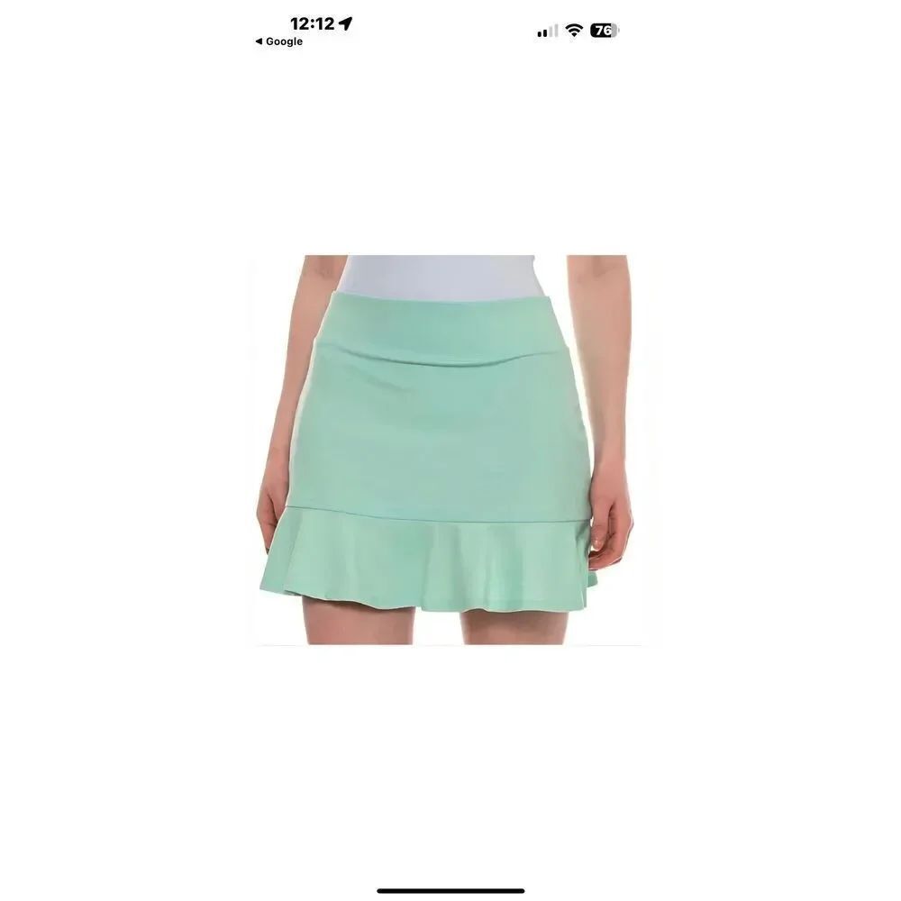 Tommy Bahama  Mint Green Golf Ruffle Skort SZ L